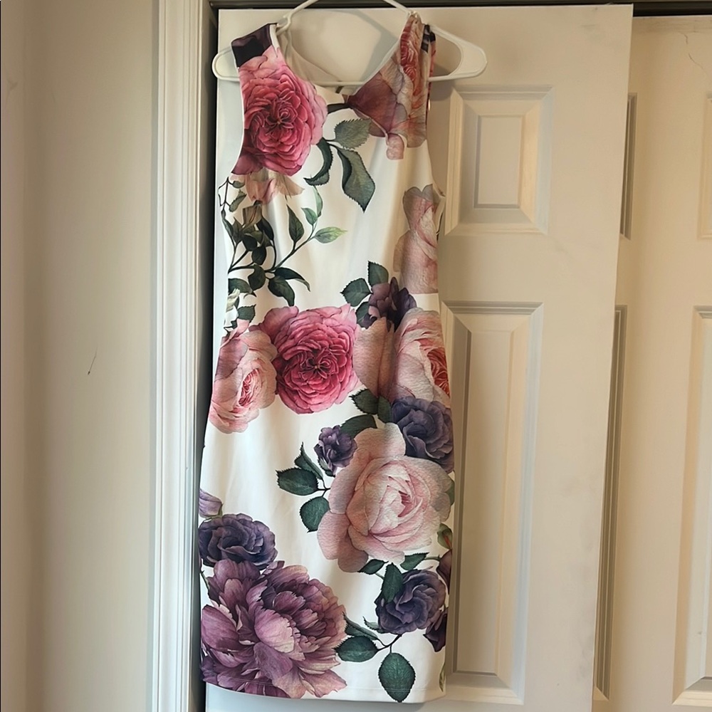 Floral Sleeveless Dress - Multicolor